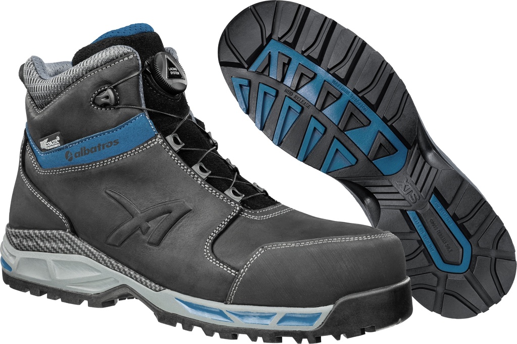 Albatros 638500 Tofane Black Quick-Lock Ctx Mid S3 Werkschoenen
