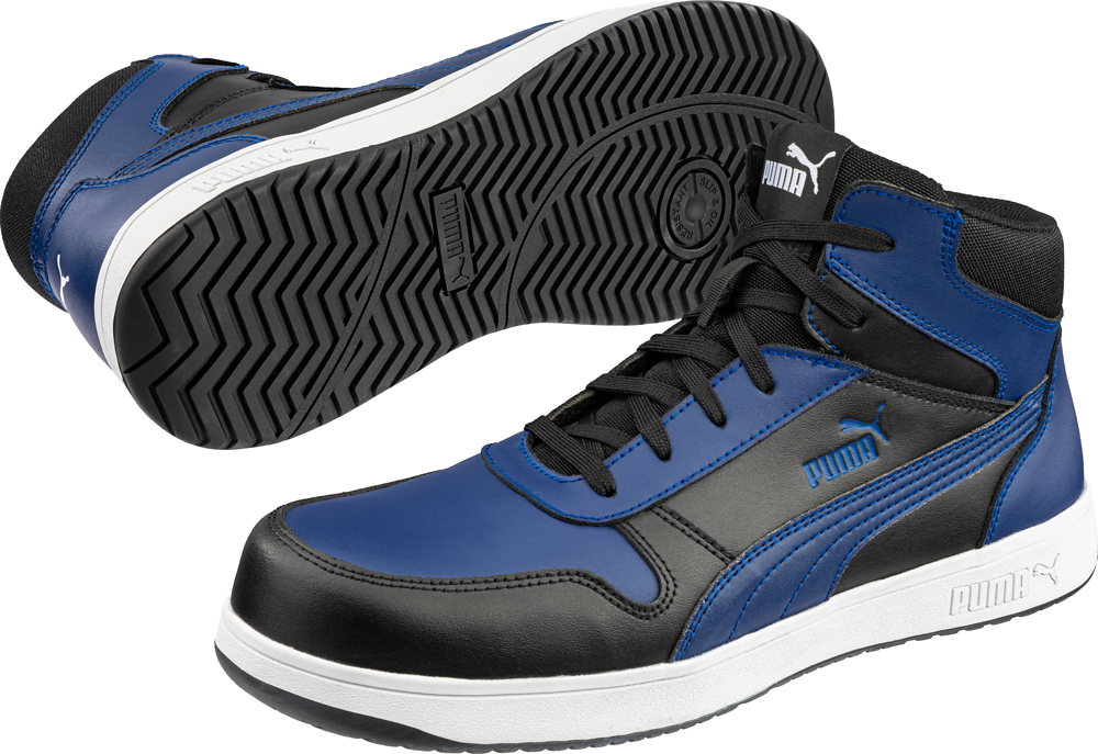 Puma 630070 Frontcourt Blue Blk Mid S3L Werkschoenen