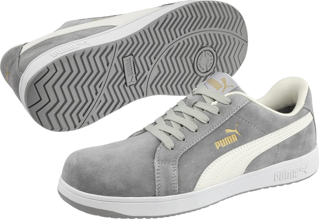 Puma 640030 Iconic Suede Grey Low S1PL Werkschoenen