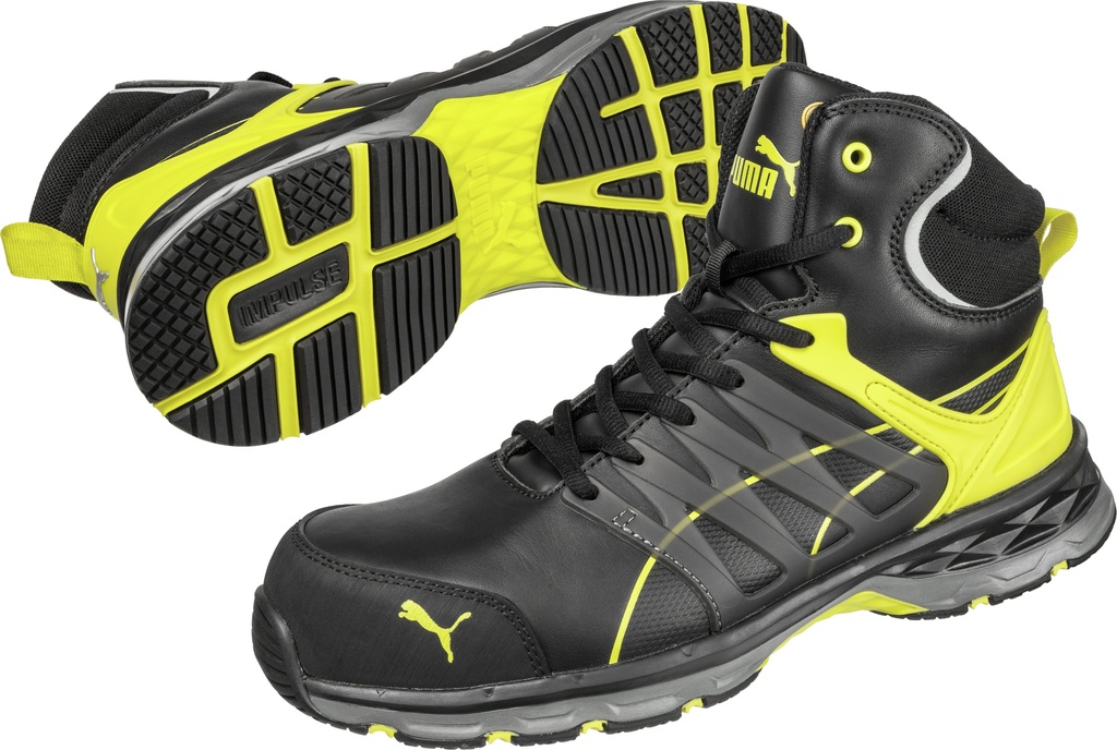 Puma 633880 Velocity 20 Yellow Mid S3 Werkschoenen