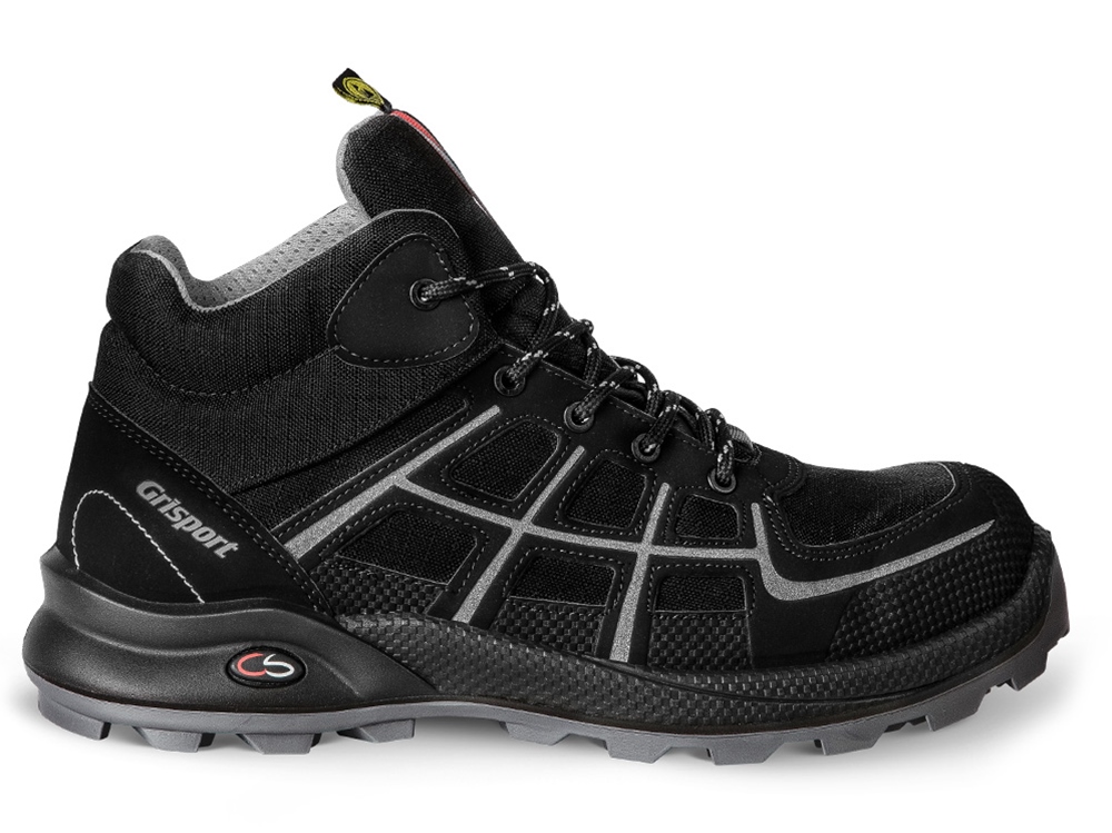 Grisport Firm Hoog Cross Safety S3 Black Grey Werkschoenen