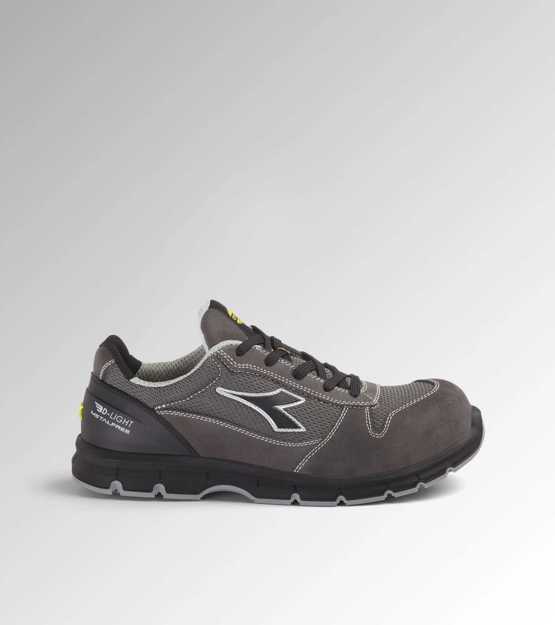 Diadora Run Text Low Met Free S1Pl Fo Sr Esd Steel Gray Anthracite Werkschoenen
