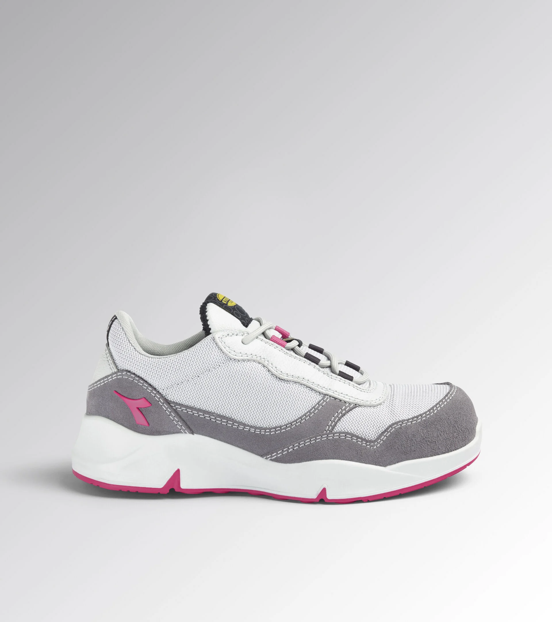 Diadora Athena Text Low S1Pl Fo Sr Esd Gray Violet Raspberry Werkschoenen