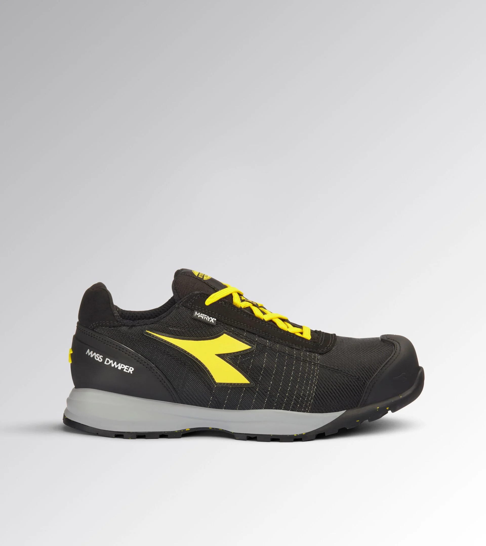 Diadora Glove Mds Mtx Low S1Ps Hro Fo Sr Sc Esd Black Yellow Werkschoenen