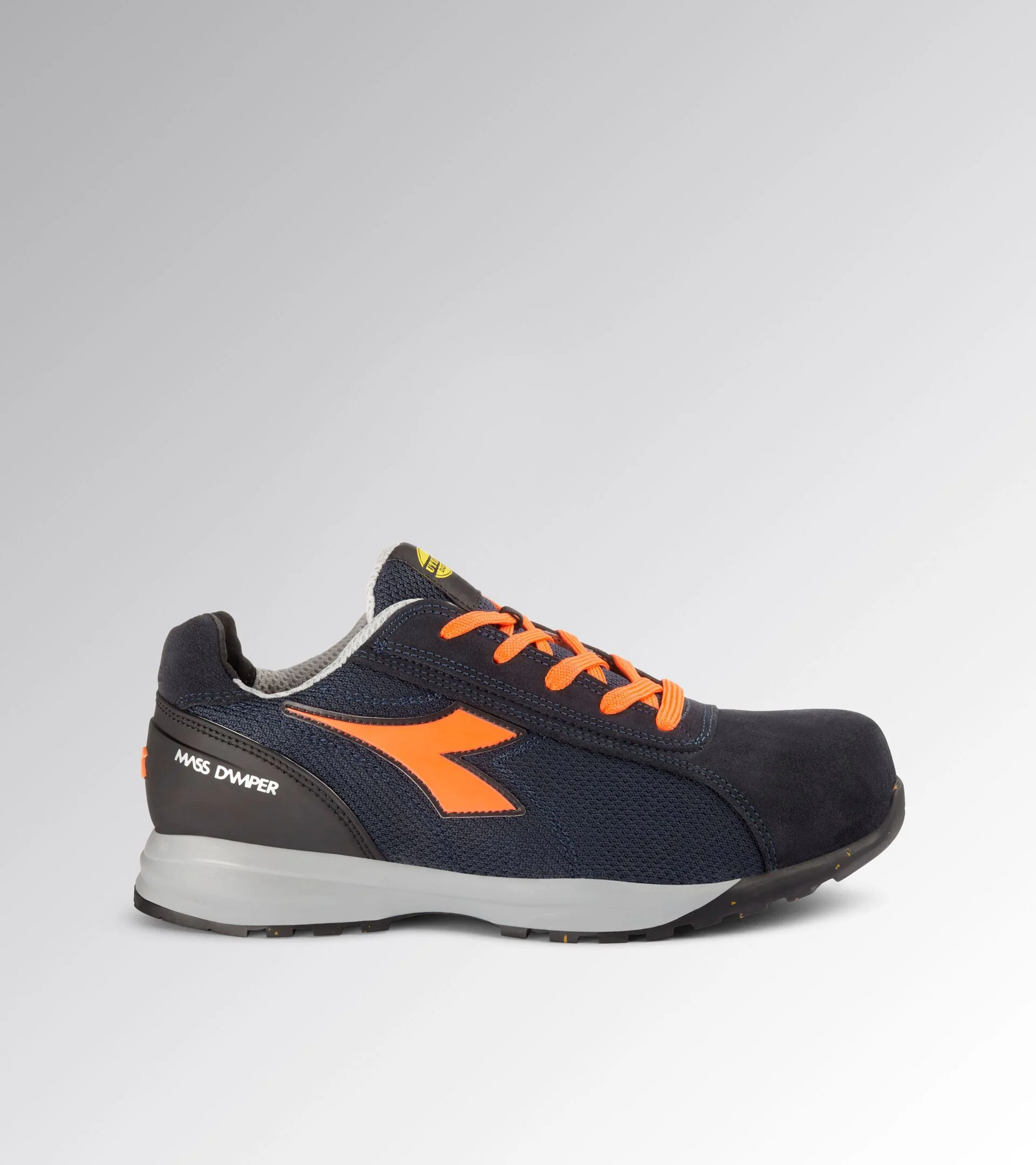 Diadora Glove Mds Text Low S1Ps Fo Hro Sr Dark Navy Orange Fluo Werkschoenen