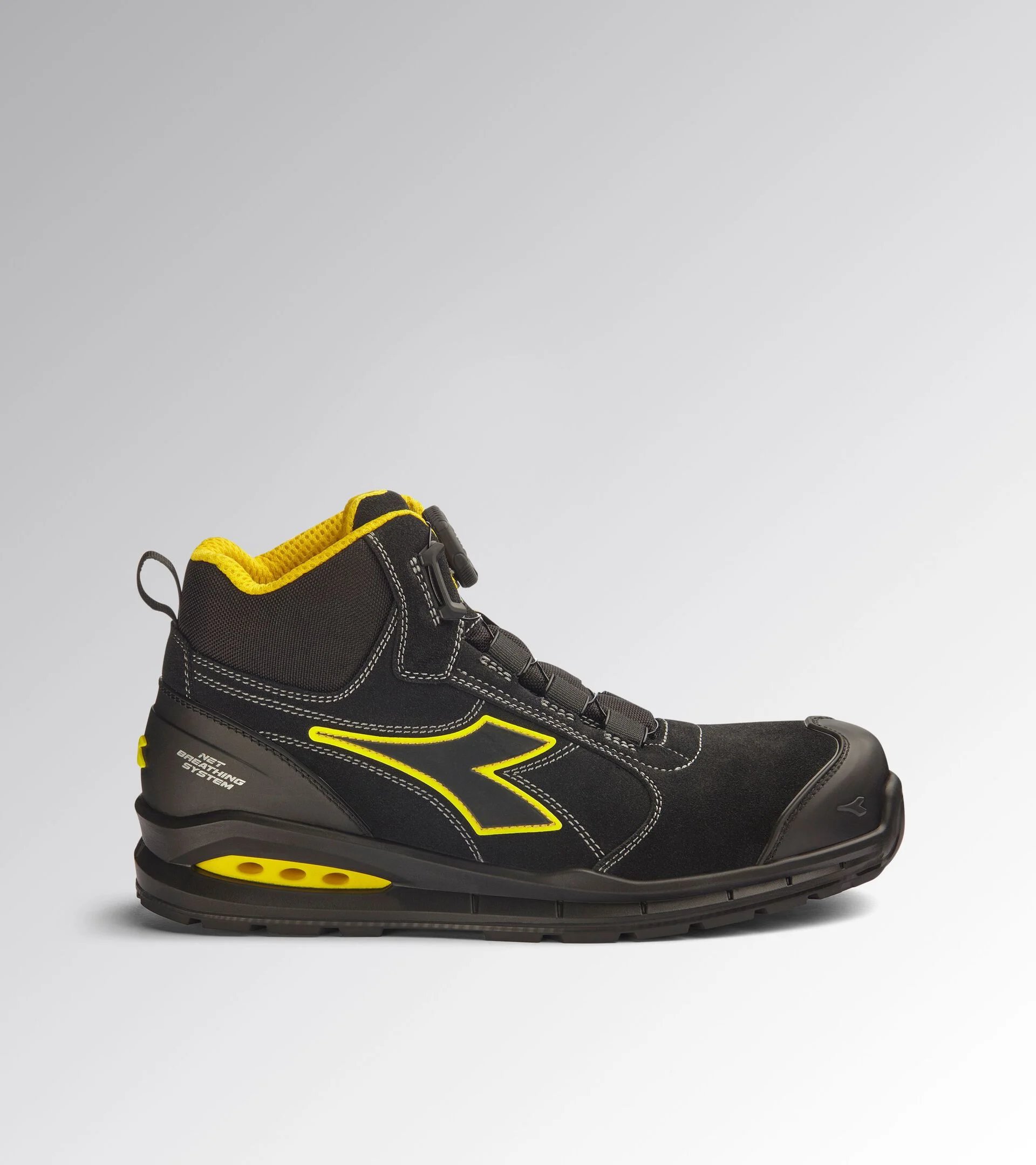 Diadora Run Net Ab Mstr B Mid S3S Fo Sr Sc Esd Black Black Werkschoenen