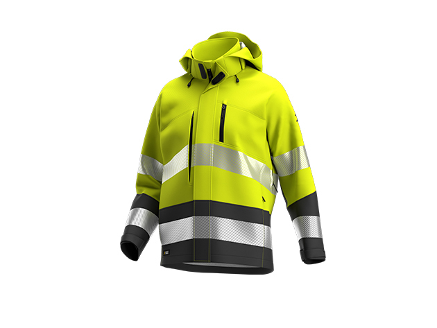 Safety Jogger Scuti Sshell Jkt M Yellow Dark Grey