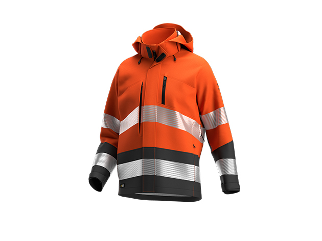 Safety Jogger Scuti Sshell Jkt M Orange Dark Grey