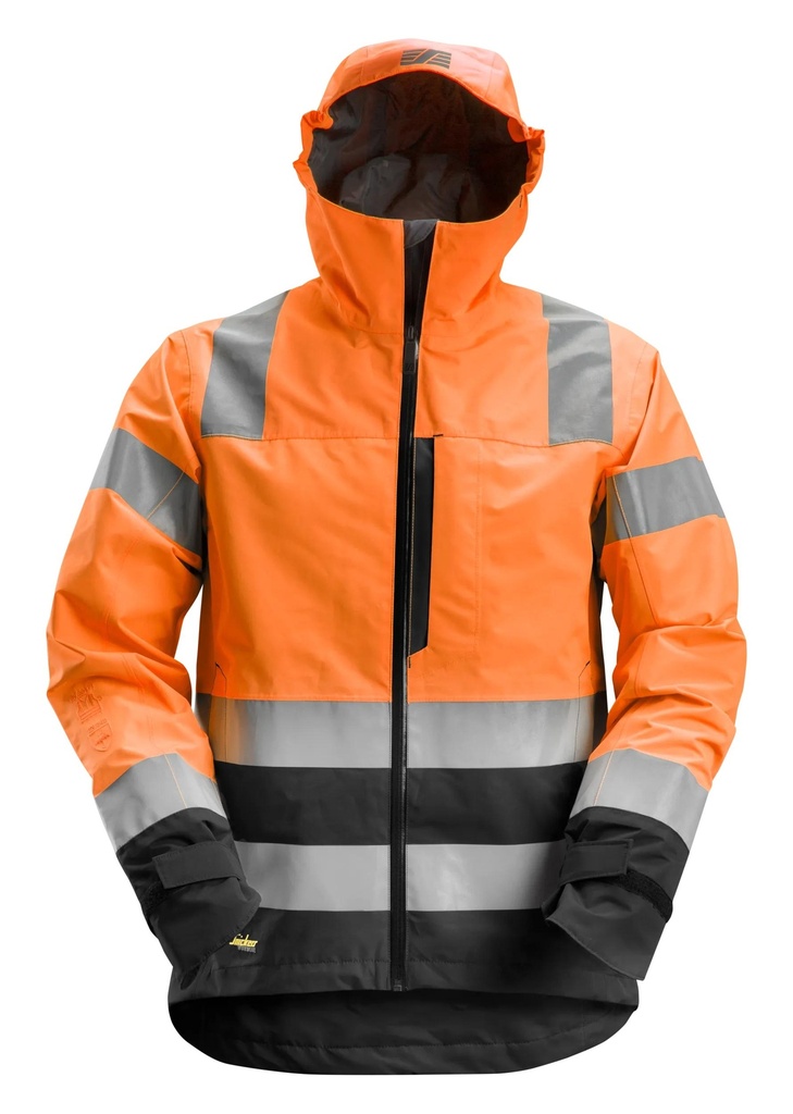 Snickers 1330 Allroundwork High-Vis Waterproof Shell Jack Klasse 3
