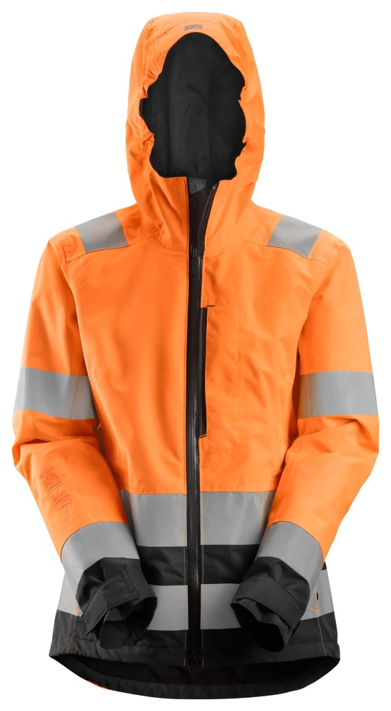 Snickers 1347 Allroundwork Dames High-Vis Waterproof Shell Jack Klasse 2/3