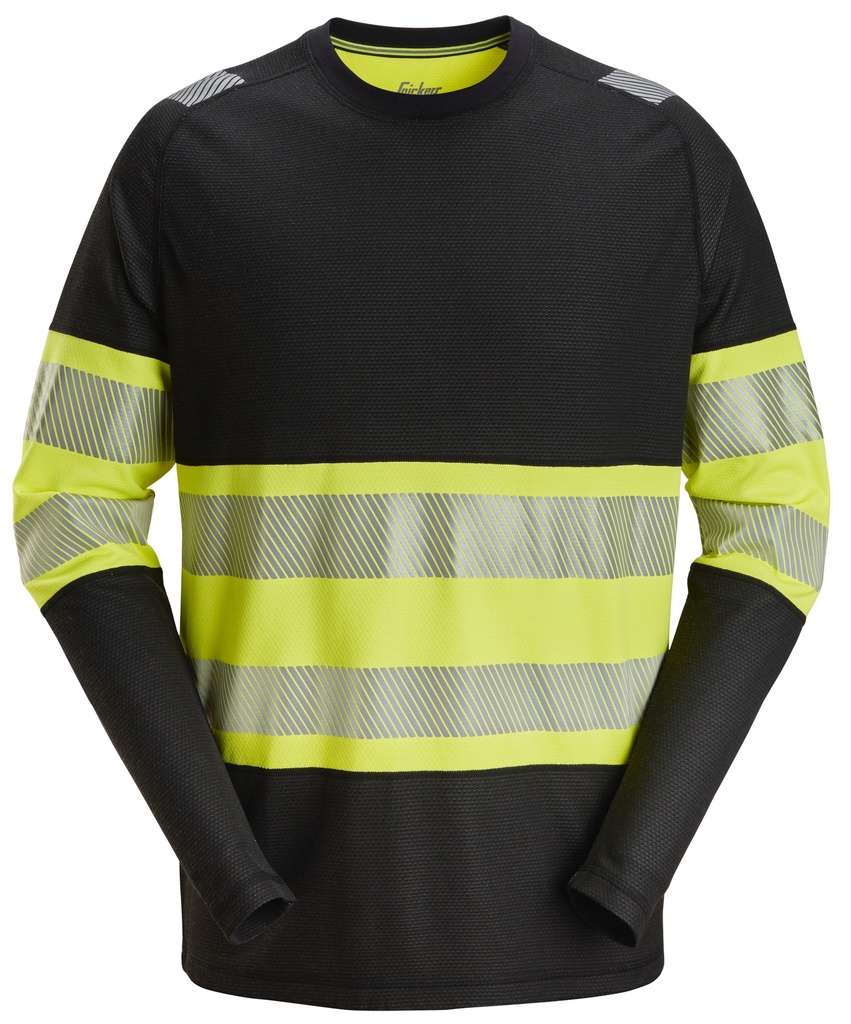 Snickers 2430 High-Vis Klasse 1 T-Shirt Met Lange Mouwen