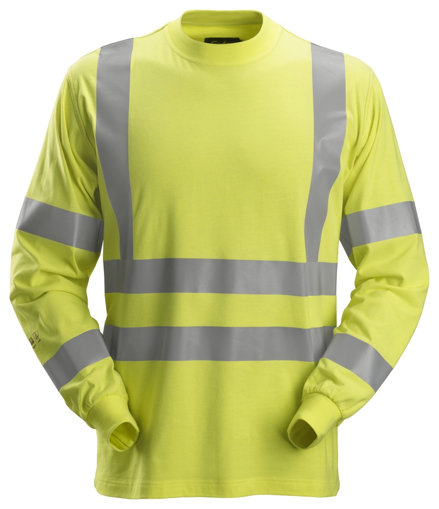 Snickers 2461 Protecwork T-Shirt Met Lange Mouwen High-Vis Klasse 3