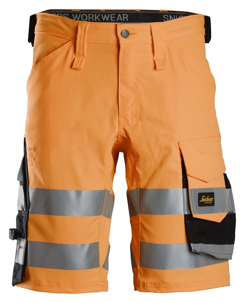 Snickers 6136 High-Vis Klasse 1 Stretch Korte Werkbroek