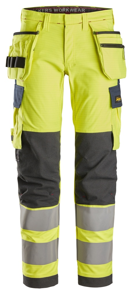 Snickers 6268 Protecwork Stretch Werkbroek Met Holsterzakken High-Vis Klasse 2