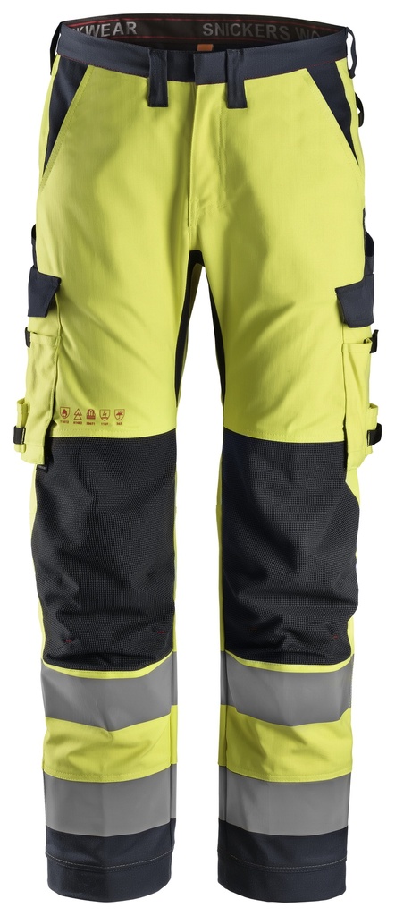 Snickers 6361 Protecwork Werkbroek Met Symmetrische Zakken High-Vis Klasse 2