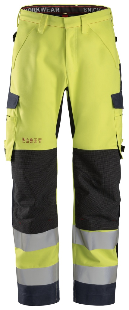 Snickers 6563 Protecwork Waterproof Shell Werkbroek High-Vis Klasse 2