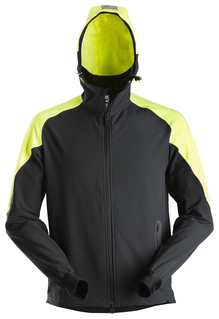 Snickers 8025 Neon Hoodie Met Rits