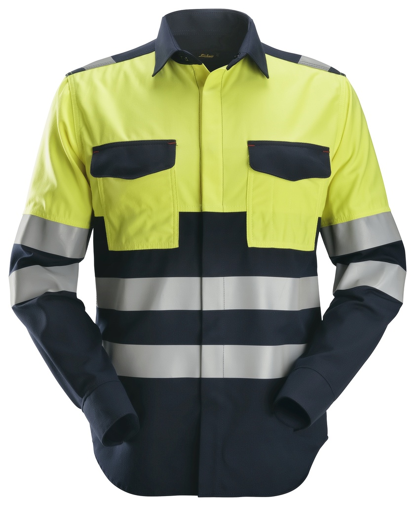 Snickers 8560 Protecwork Shirt Met Lange Mouwen High-Vis Klasse 1