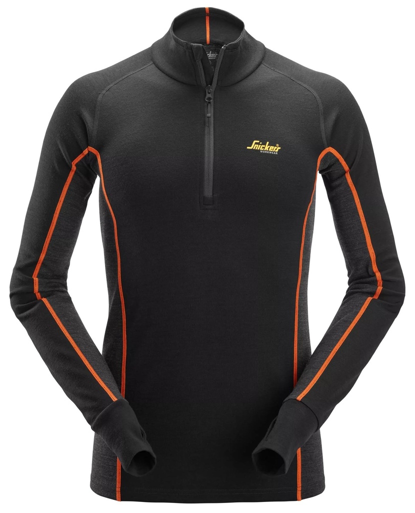 Snickers 9482 Merino Basislaag Stay Warm Top Met Halve Rits