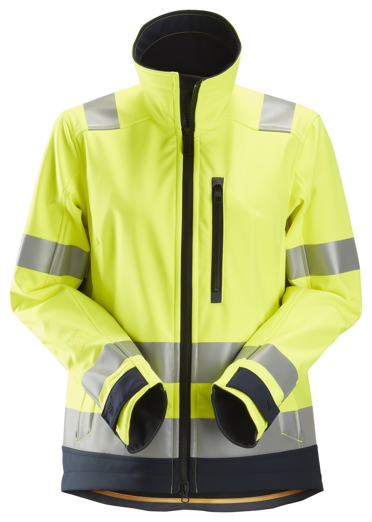 Snickers 1237 Allroundwork High-Vis Softshell Damesjack Klasse 2/3