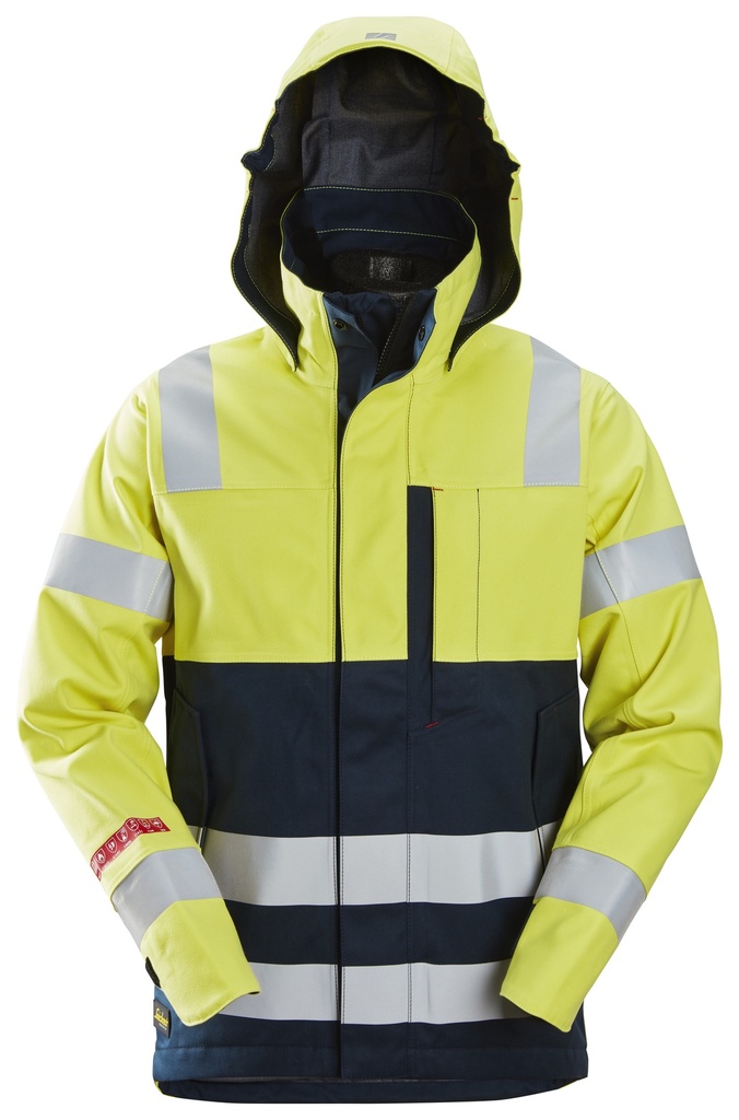 Snickers 1361 Protecwork Waterproof Shell Jack  High-Vis Klasse 3