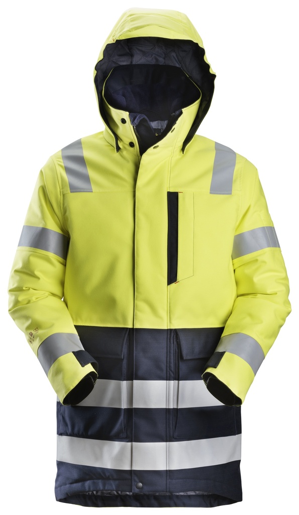 Snickers 1860 Protecwork Geïsoleerde Parka High-Vis Klasse 3
