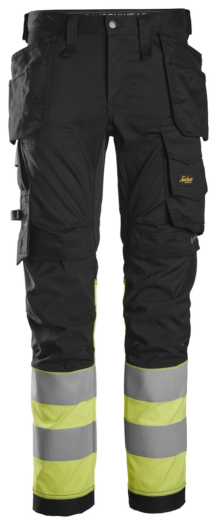 Snickers 6234 High-Vis Klasse 1 Stretchbroek Met Holsterzakken