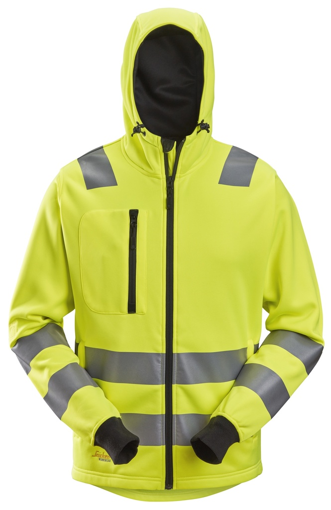 Snickers 8039 Allroundwork High-Vis Hoodie Met Rits Klasse 2/3