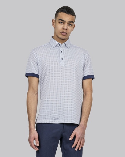 J.Harvest & Frost Indigo Bow 131 Polo Pique Slim Fit Heren