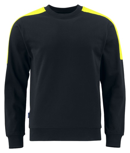Projob 2125 Sweater Ronde Hals Met Fluo Inzetstukken