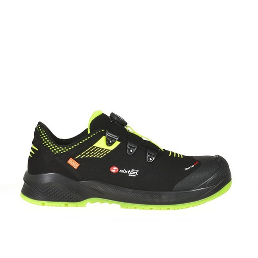Sixton Forza Boa Zwart Geel Low S3 Werkschoenen
