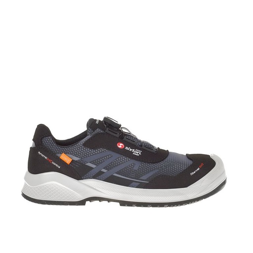 Sixton Tempra Boa Zwart Grijs Low S3 Werkschoenen