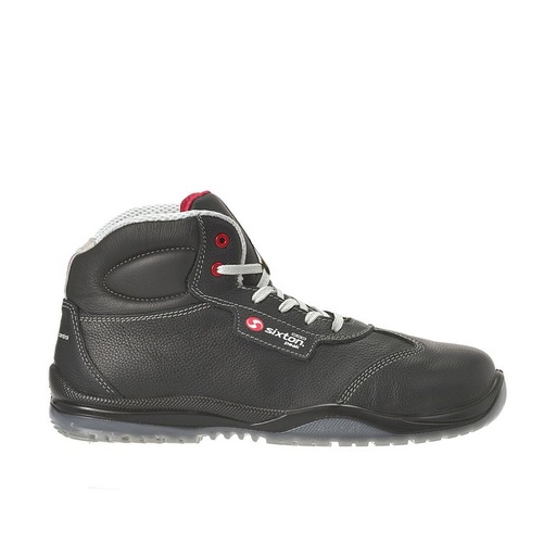 Sixton Rock Zwart Rood Mid S3 Werkschoenen
