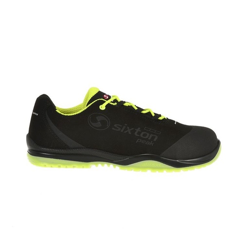 Sixton Cuban Zwart Geel Low S3 Werkschoenen
