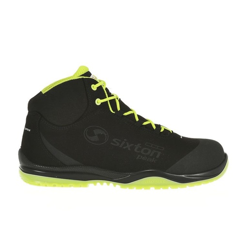 Sixton Cuban High Zwart Geel Mid S3 Werkschoenen