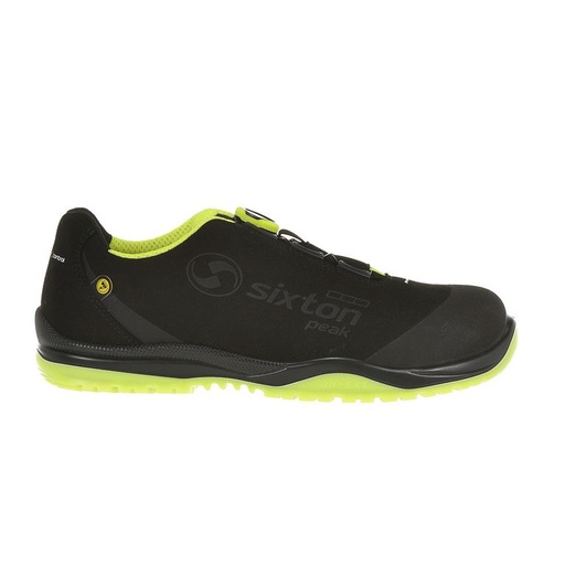 Sixton Cuban Boa Zwart Geel Low S3 Werkschoenen