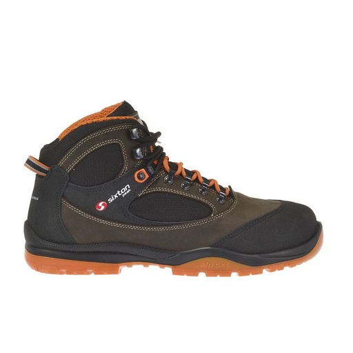 Sixton Sound Bruin Zwart Oranje Mid S3 Werkschoenen