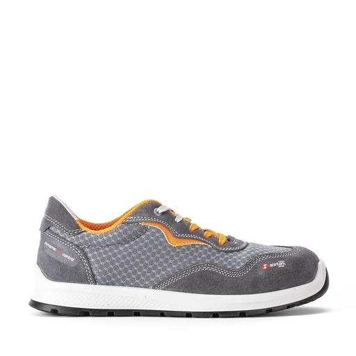Sixton Carena Grijs Oranje Low S1P Werkschoenen