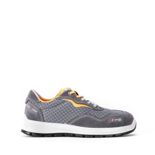 Sixton Moka Grijs Oranje Low S1P Werkschoenen