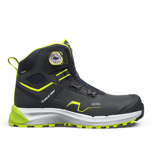 Solid Gear Sonar Midden Zwa/Groen S3S Werkschoenen