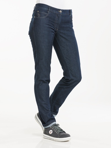 Chaud Devant Lady Skinny Blue Denim Stretch Chef Pants