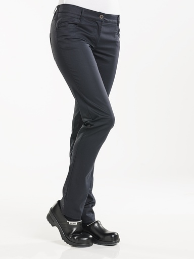 Chaud Devant Lady Skinny Black Stretch Chef Pants
