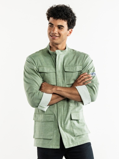 Chaud Devant Parka Green Chef Jacket