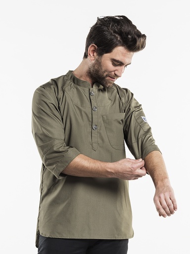 Chaud Devant Bujutsu Green Chef Jacket
