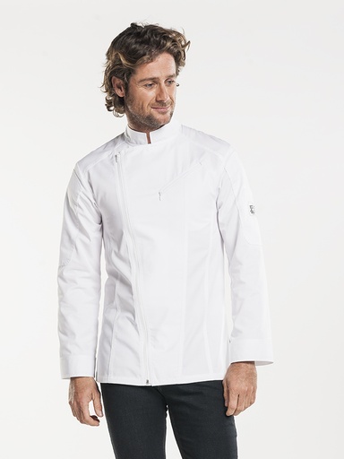 Chaud Devant Biker White Chef Jacket