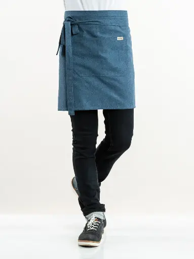 [CD-40199] Chaud Devant Sereno Blue Melee Apron