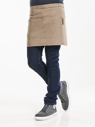 [CD-42299] Chaud Devant Base Mud Denim Apron