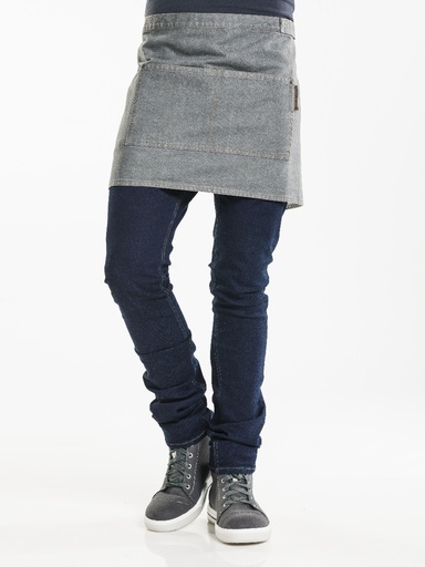[CD-48199] Chaud Devant Base Grey Denim Apron
