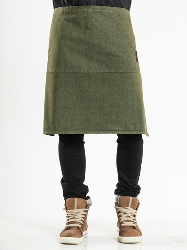 [CD-48299] Chaud Devant Pouch Green Denim Apron