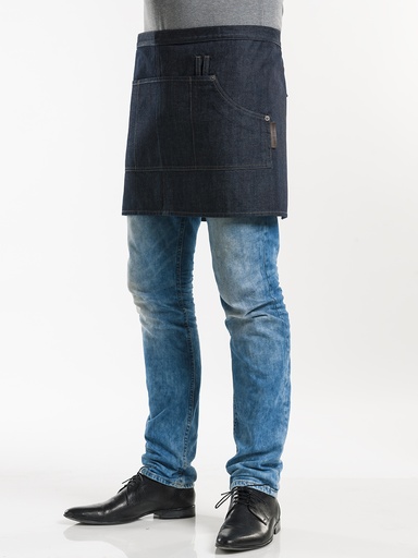 [CD-48799] Chaud Devant Multipocket Blue Denim 16" Apron